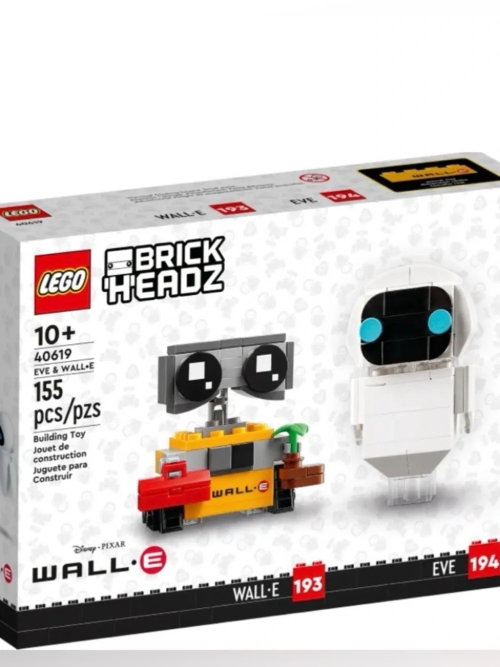 LEGO BrickHeadz Disney Pixar WALL E & EVE 40619 Set – New Sealed